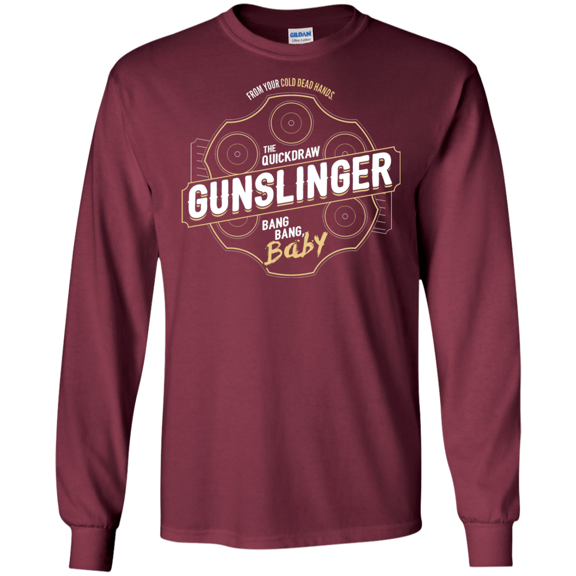 T-Shirts Maroon / S Gunslinger Men's Long Sleeve T-Shirt