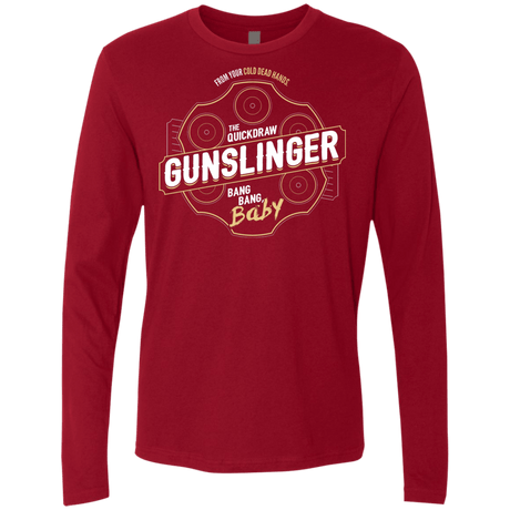 T-Shirts Cardinal / S Gunslinger Men's Premium Long Sleeve