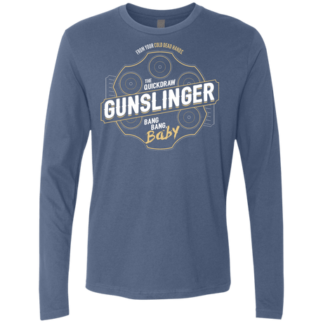 T-Shirts Indigo / S Gunslinger Men's Premium Long Sleeve