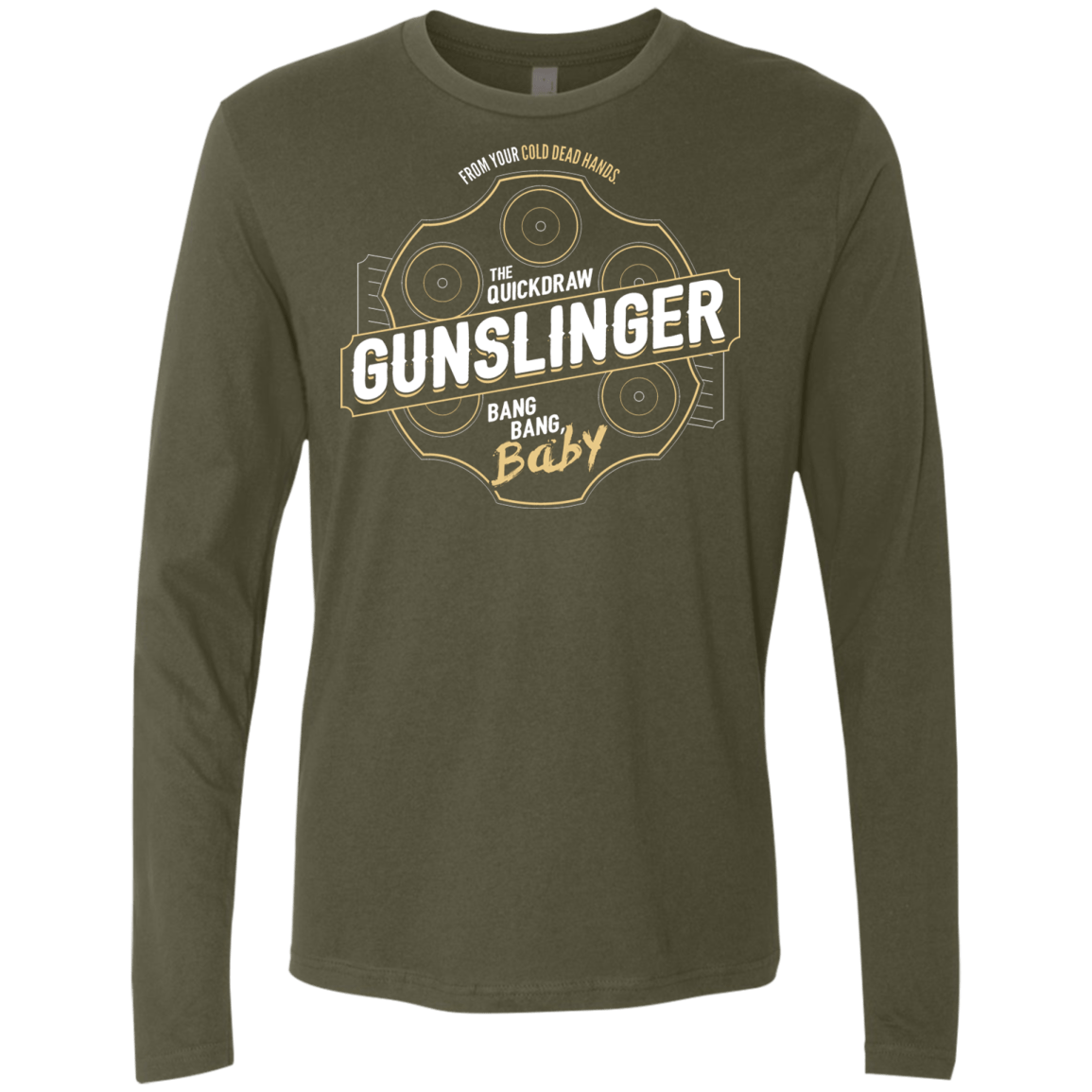 T-Shirts Military Green / S Gunslinger Men's Premium Long Sleeve