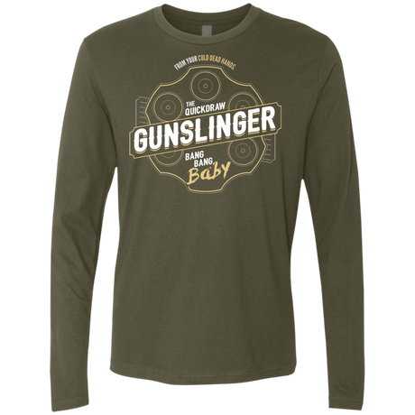 T-Shirts Military Green / S Gunslinger Men's Premium Long Sleeve
