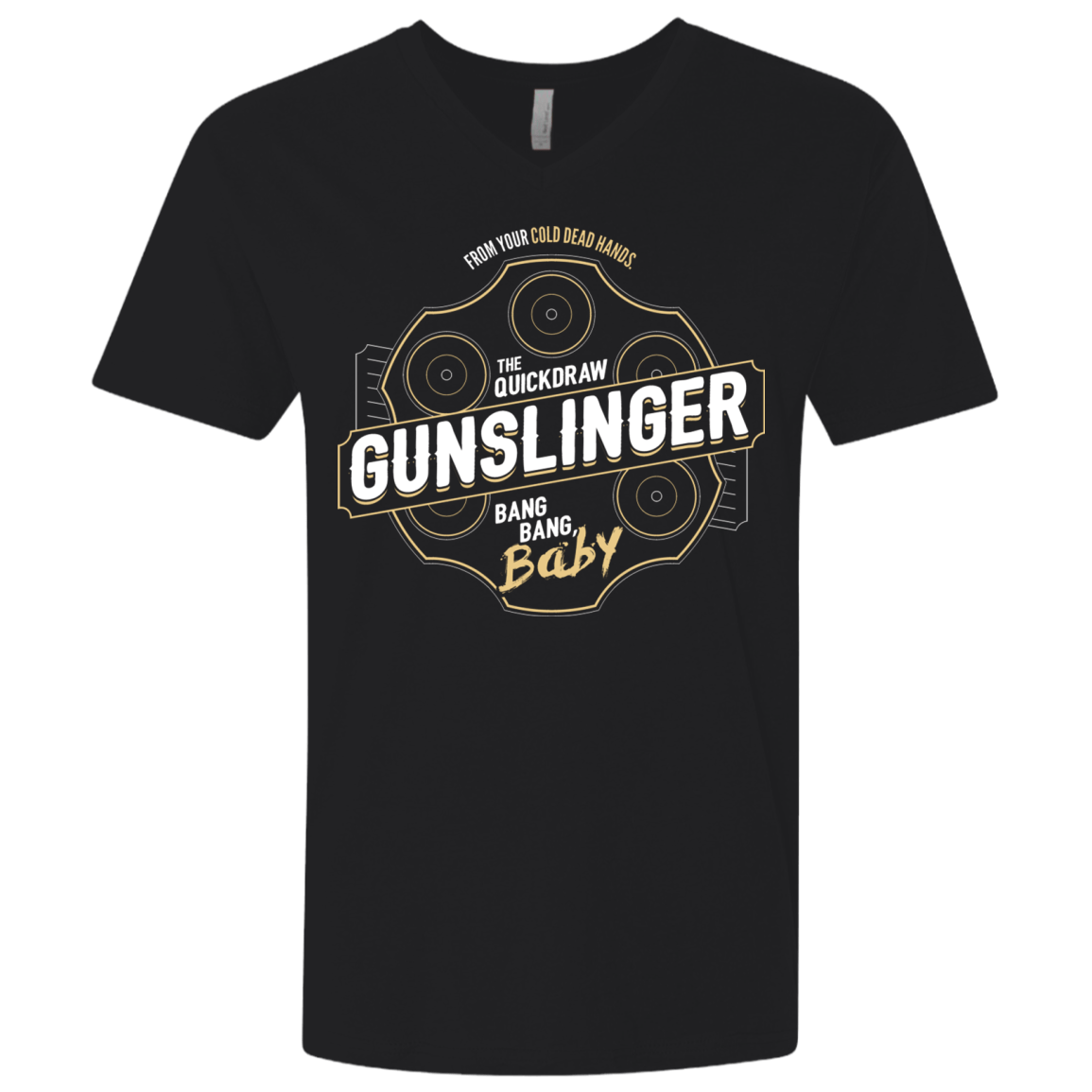 T-Shirts Black / X-Small Gunslinger Men's Premium V-Neck