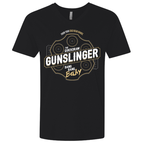T-Shirts Black / X-Small Gunslinger Men's Premium V-Neck