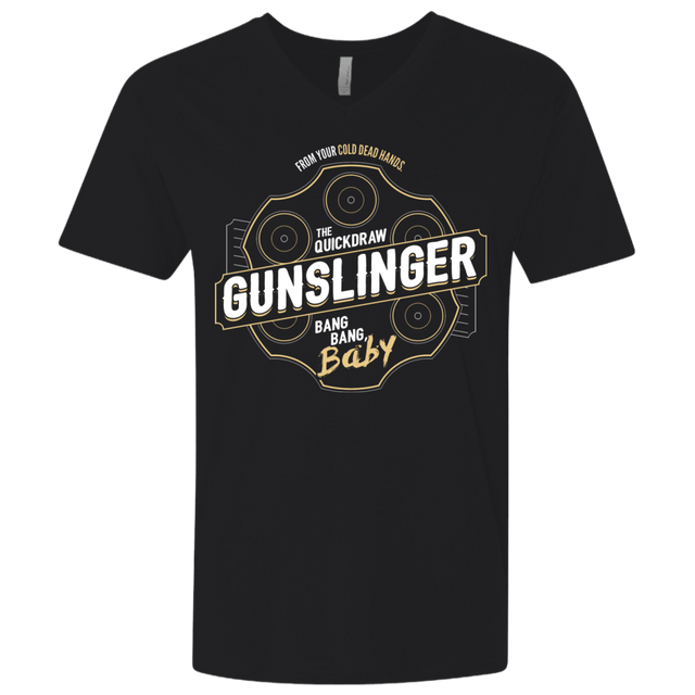 T-Shirts Black / X-Small Gunslinger Men's Premium V-Neck