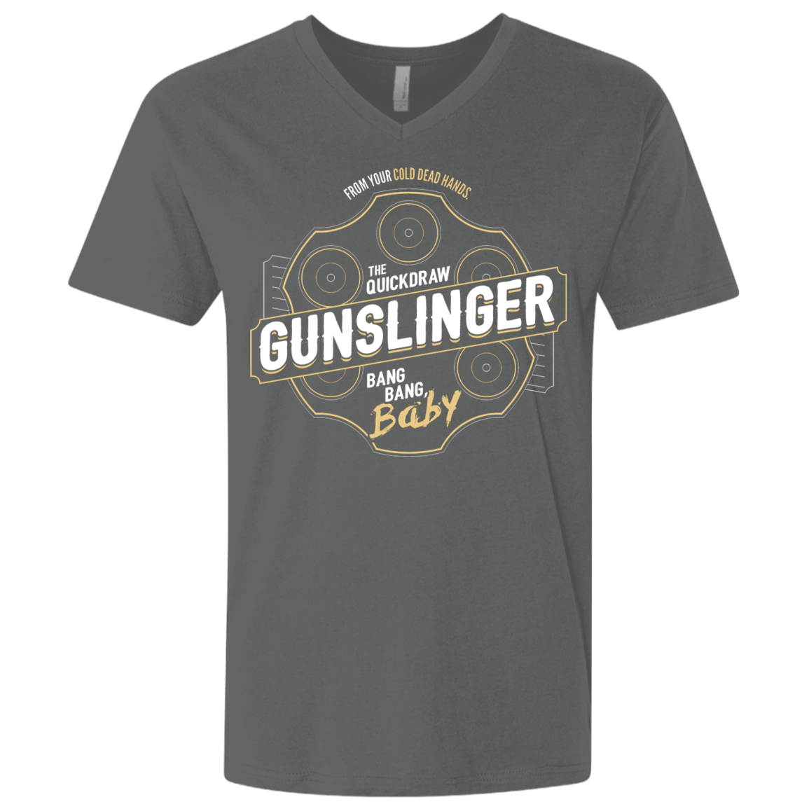 T-Shirts Heavy Metal / X-Small Gunslinger Men's Premium V-Neck