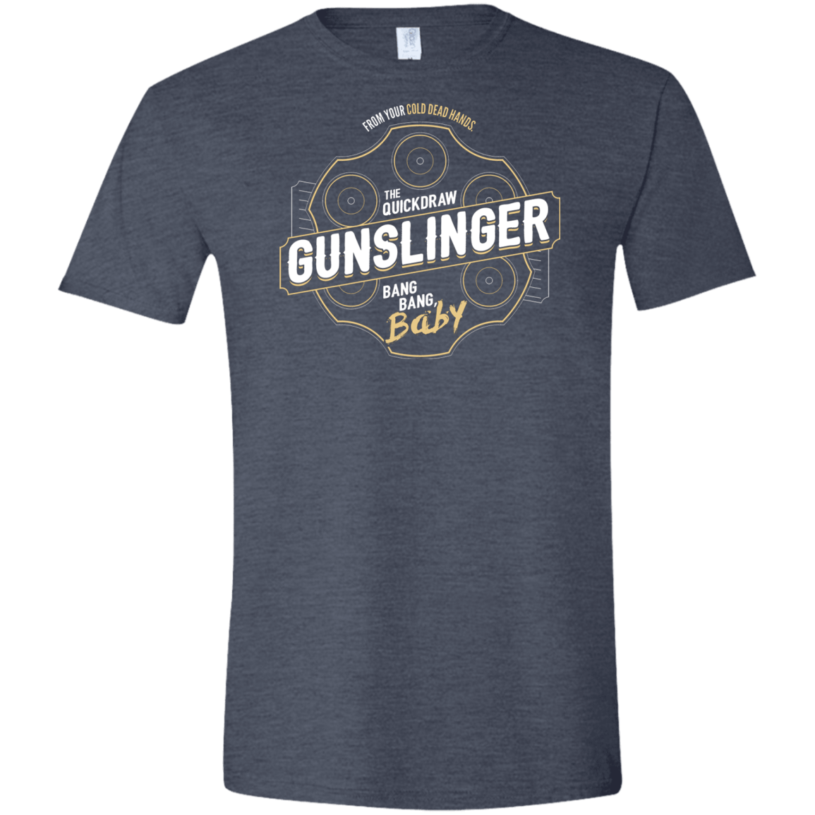 T-Shirts Heather Navy / S Gunslinger Men's Semi-Fitted Softstyle