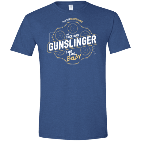T-Shirts Heather Royal / X-Small Gunslinger Men's Semi-Fitted Softstyle