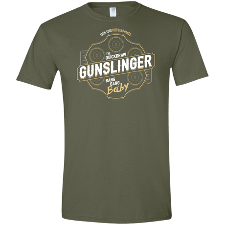 T-Shirts Military Green / S Gunslinger Men's Semi-Fitted Softstyle