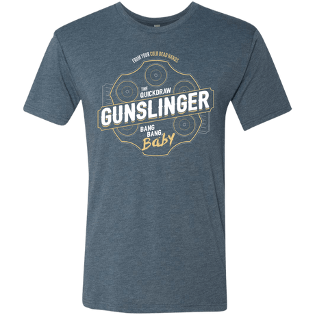 T-Shirts Indigo / S Gunslinger Men's Triblend T-Shirt