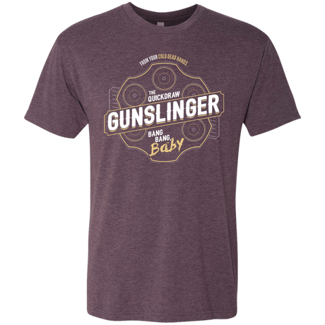 T-Shirts Vintage Purple / S Gunslinger Men's Triblend T-Shirt