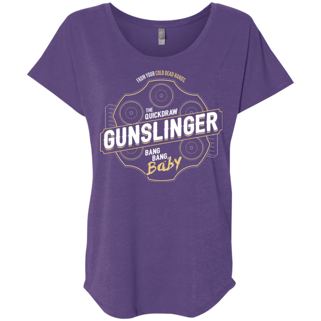 T-Shirts Purple Rush / X-Small Gunslinger Triblend Dolman Sleeve