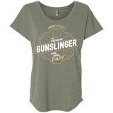 T-Shirts Venetian Grey / X-Small Gunslinger Triblend Dolman Sleeve