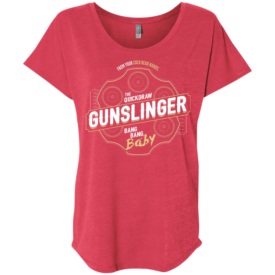 T-Shirts Vintage Red / X-Small Gunslinger Triblend Dolman Sleeve