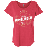 T-Shirts Vintage Red / X-Small Gunslinger Triblend Dolman Sleeve