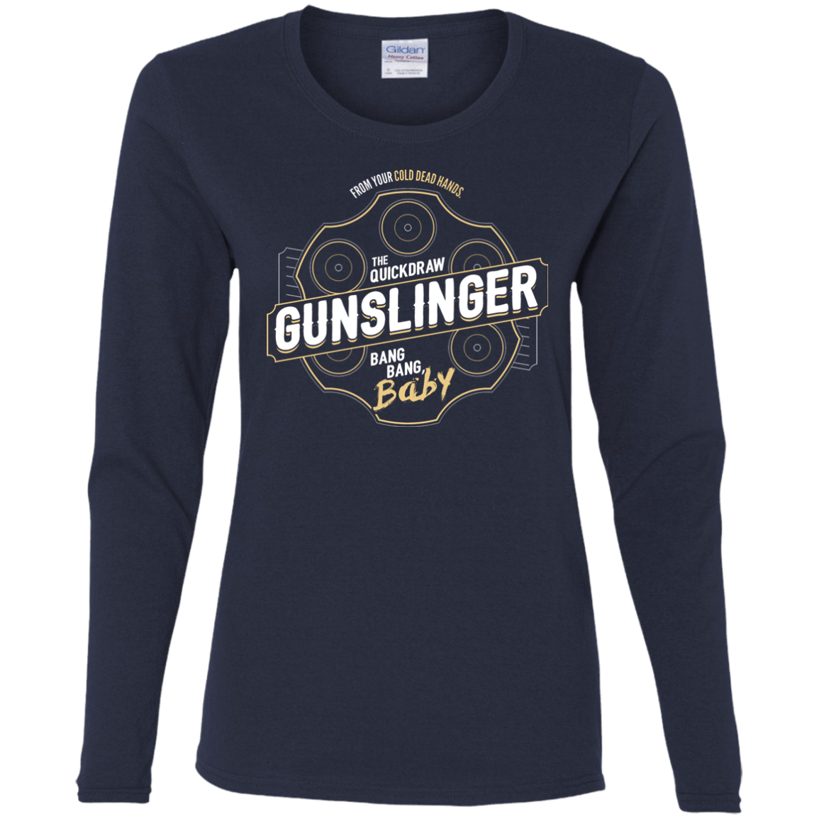 T-Shirts Navy / S Gunslinger Women's Long Sleeve T-Shirt