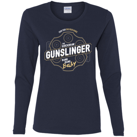 T-Shirts Navy / S Gunslinger Women's Long Sleeve T-Shirt