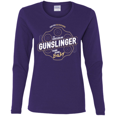 T-Shirts Purple / S Gunslinger Women's Long Sleeve T-Shirt