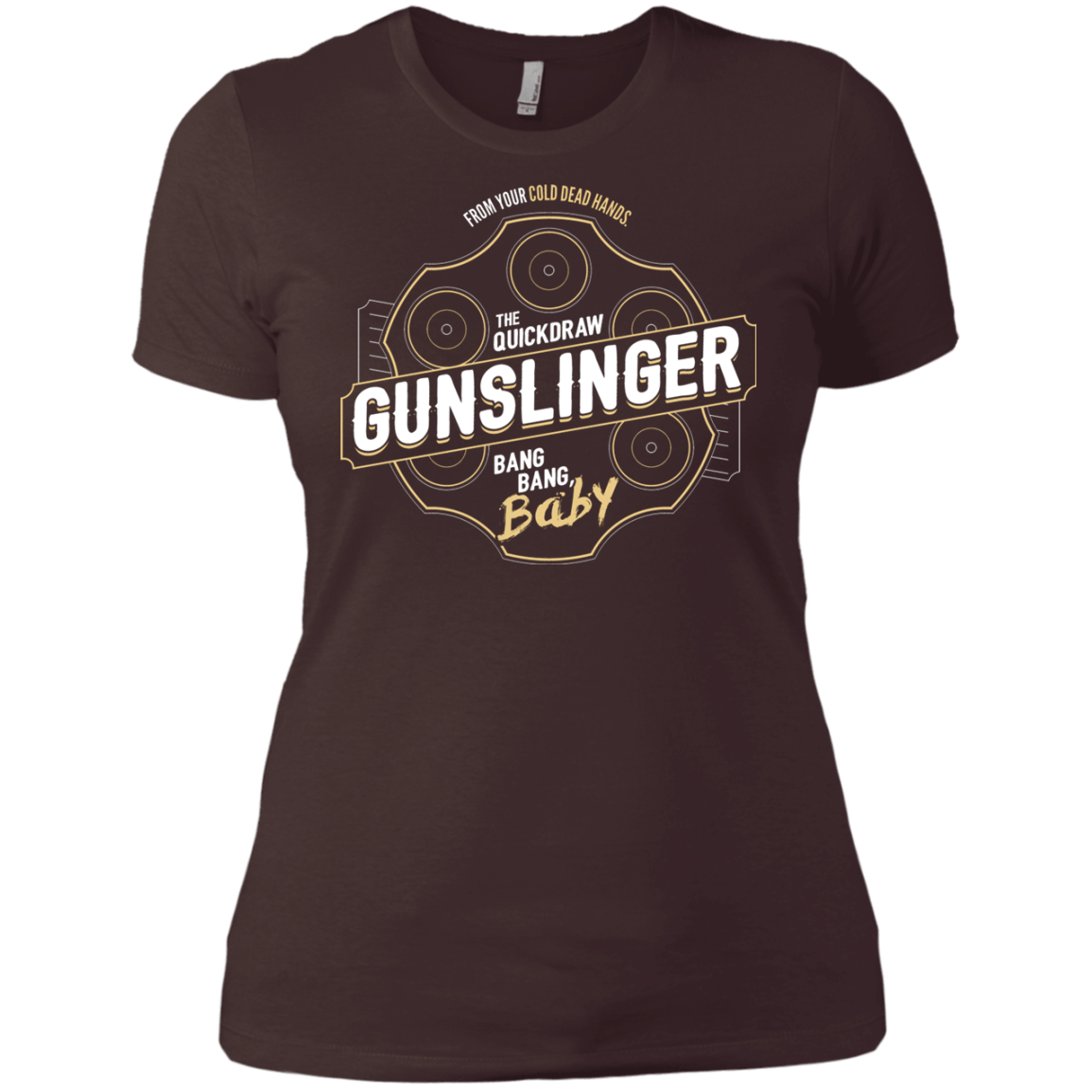 T-Shirts Dark Chocolate / X-Small Gunslinger Women's Premium T-Shirt