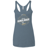 T-Shirts Indigo / X-Small Gunslinger Women's Triblend Racerback Tank