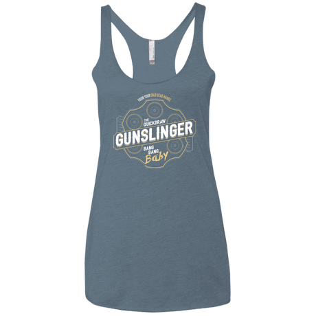 T-Shirts Indigo / X-Small Gunslinger Women's Triblend Racerback Tank
