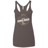 T-Shirts Macchiato / X-Small Gunslinger Women's Triblend Racerback Tank