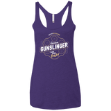 T-Shirts Purple Rush / X-Small Gunslinger Women's Triblend Racerback Tank