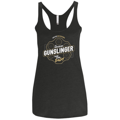 T-Shirts Vintage Black / X-Small Gunslinger Women's Triblend Racerback Tank