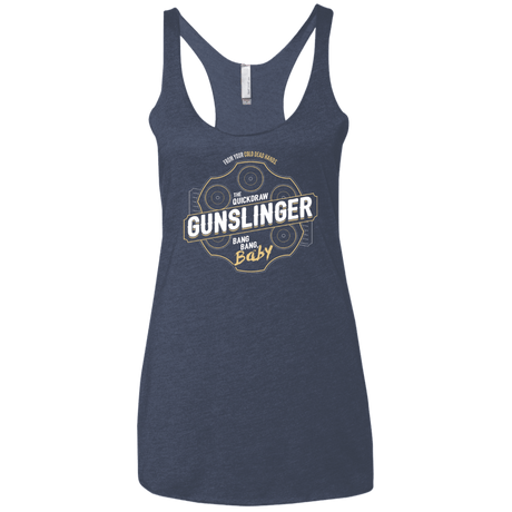 T-Shirts Vintage Navy / X-Small Gunslinger Women's Triblend Racerback Tank