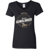 T-Shirts Black / S Gunslinger Women's V-Neck T-Shirt
