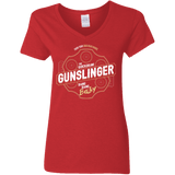 T-Shirts Red / S Gunslinger Women's V-Neck T-Shirt