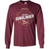 T-Shirts Maroon / YS Gunslinger Youth Long Sleeve T-Shirt