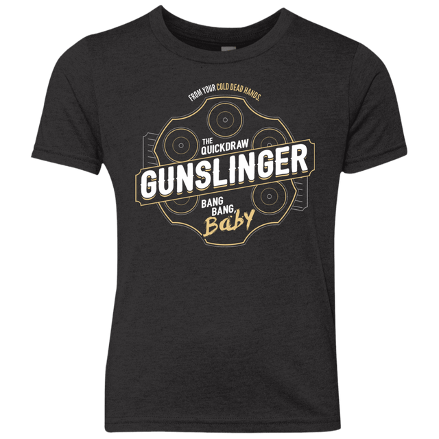 T-Shirts Vintage Black / YXS Gunslinger Youth Triblend T-Shirt