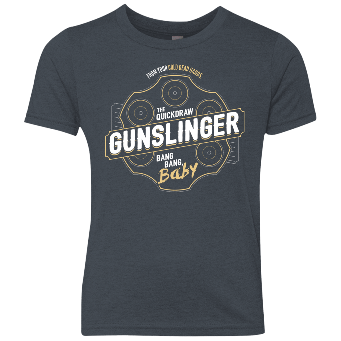 T-Shirts Vintage Navy / YXS Gunslinger Youth Triblend T-Shirt