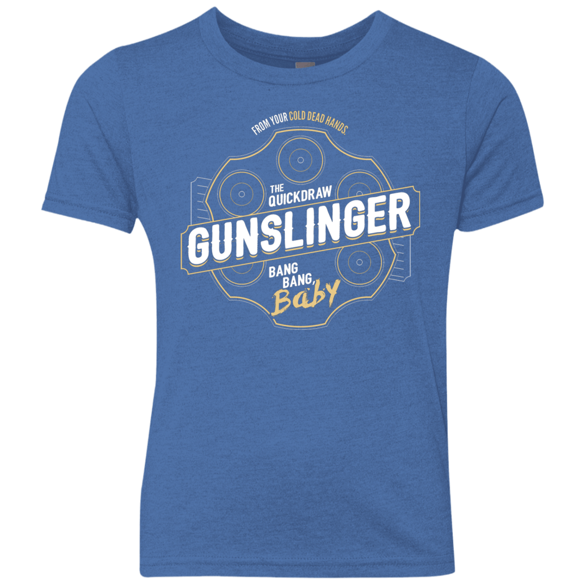 T-Shirts Vintage Royal / YXS Gunslinger Youth Triblend T-Shirt