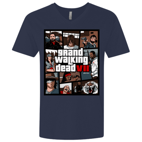 T-Shirts Midnight Navy / X-Small GWD7 Men's Premium V-Neck