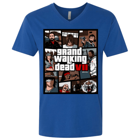 T-Shirts Royal / X-Small GWD7 Men's Premium V-Neck