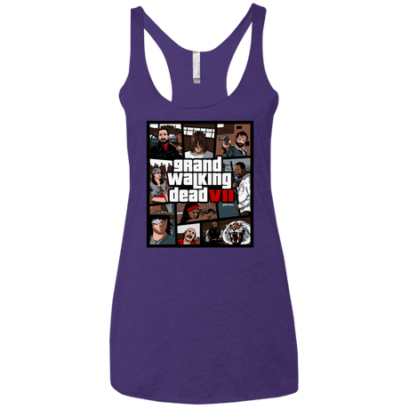 T-Shirts Purple / X-Small GWD7 Women's Triblend Racerback Tank