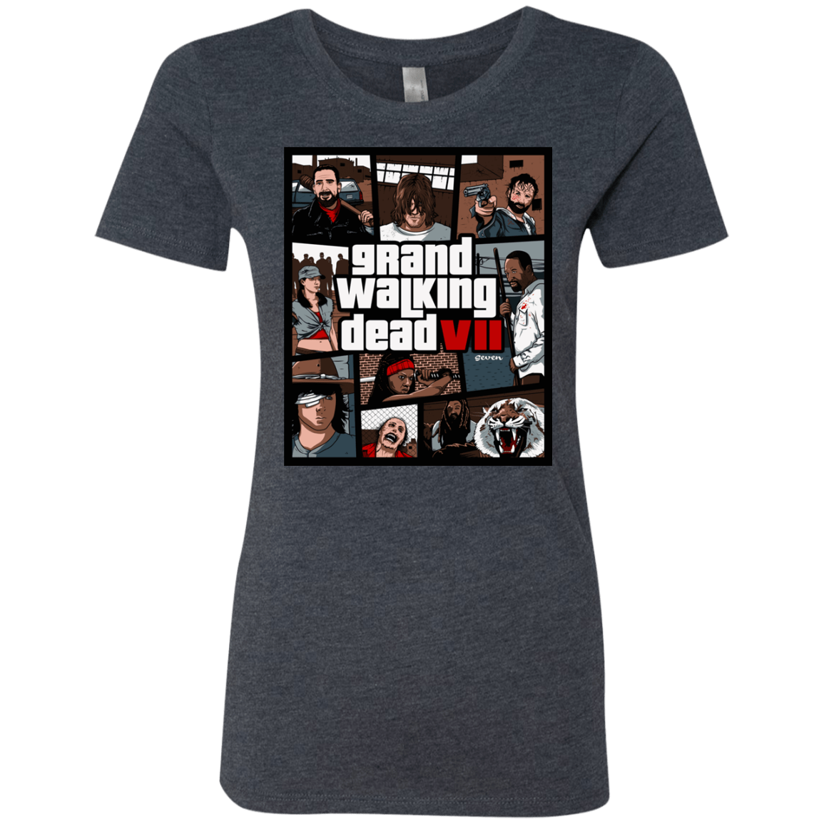 T-Shirts Vintage Navy / Small GWD7 Women's Triblend T-Shirt