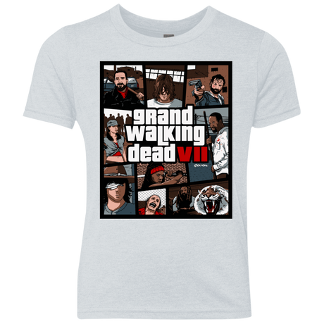 T-Shirts Heather White / YXS GWD7 Youth Triblend T-Shirt