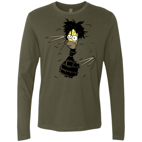 T-Shirts Military Green / S H. Scissorhands! Men's Premium Long Sleeve