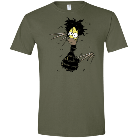 T-Shirts Military Green / S H. Scissorhands! Men's Semi-Fitted Softstyle