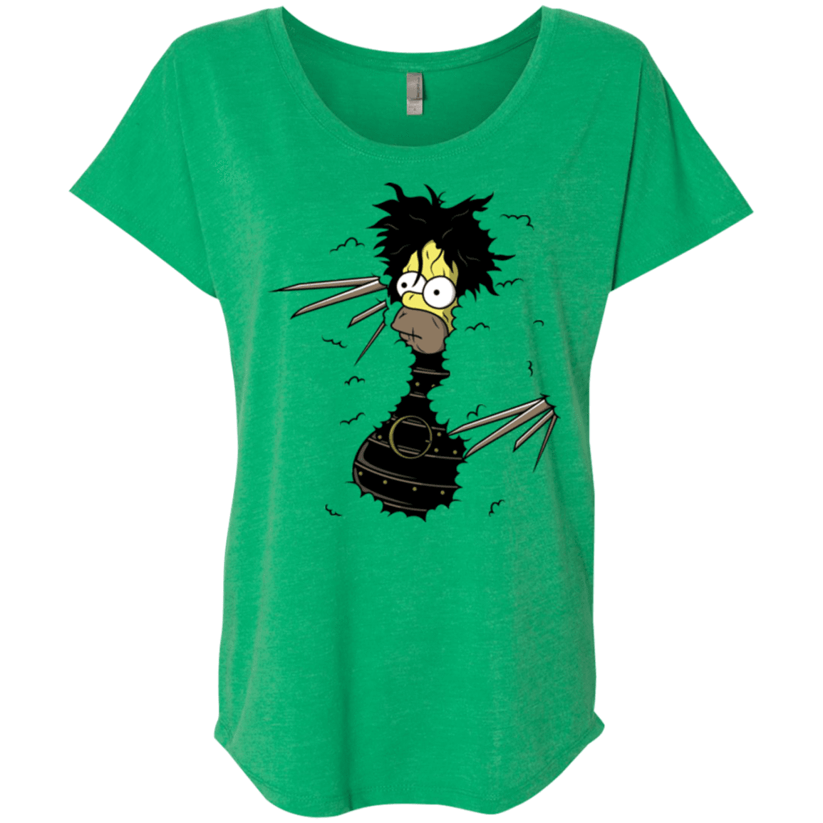 T-Shirts Envy / X-Small H. Scissorhands! Triblend Dolman Sleeve