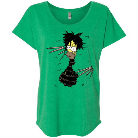 T-Shirts Envy / X-Small H. Scissorhands! Triblend Dolman Sleeve