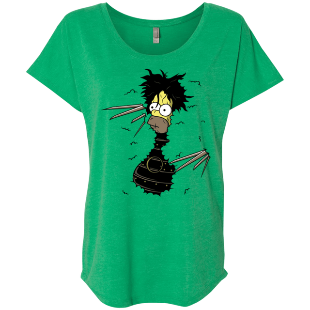 T-Shirts Envy / X-Small H. Scissorhands! Triblend Dolman Sleeve