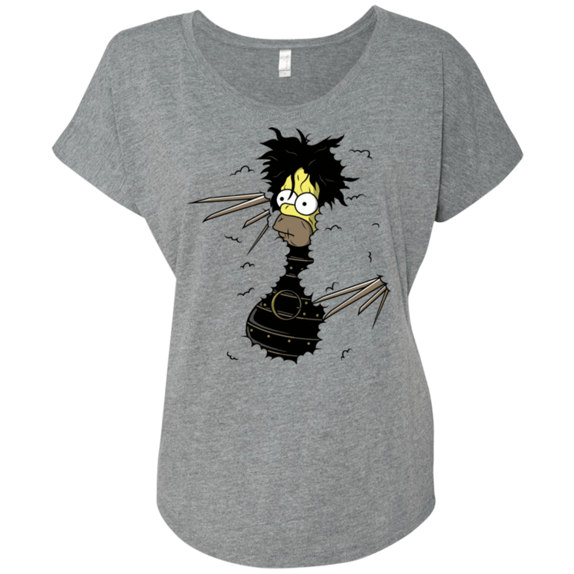 T-Shirts Premium Heather / X-Small H. Scissorhands! Triblend Dolman Sleeve