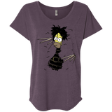 T-Shirts Vintage Purple / X-Small H. Scissorhands! Triblend Dolman Sleeve