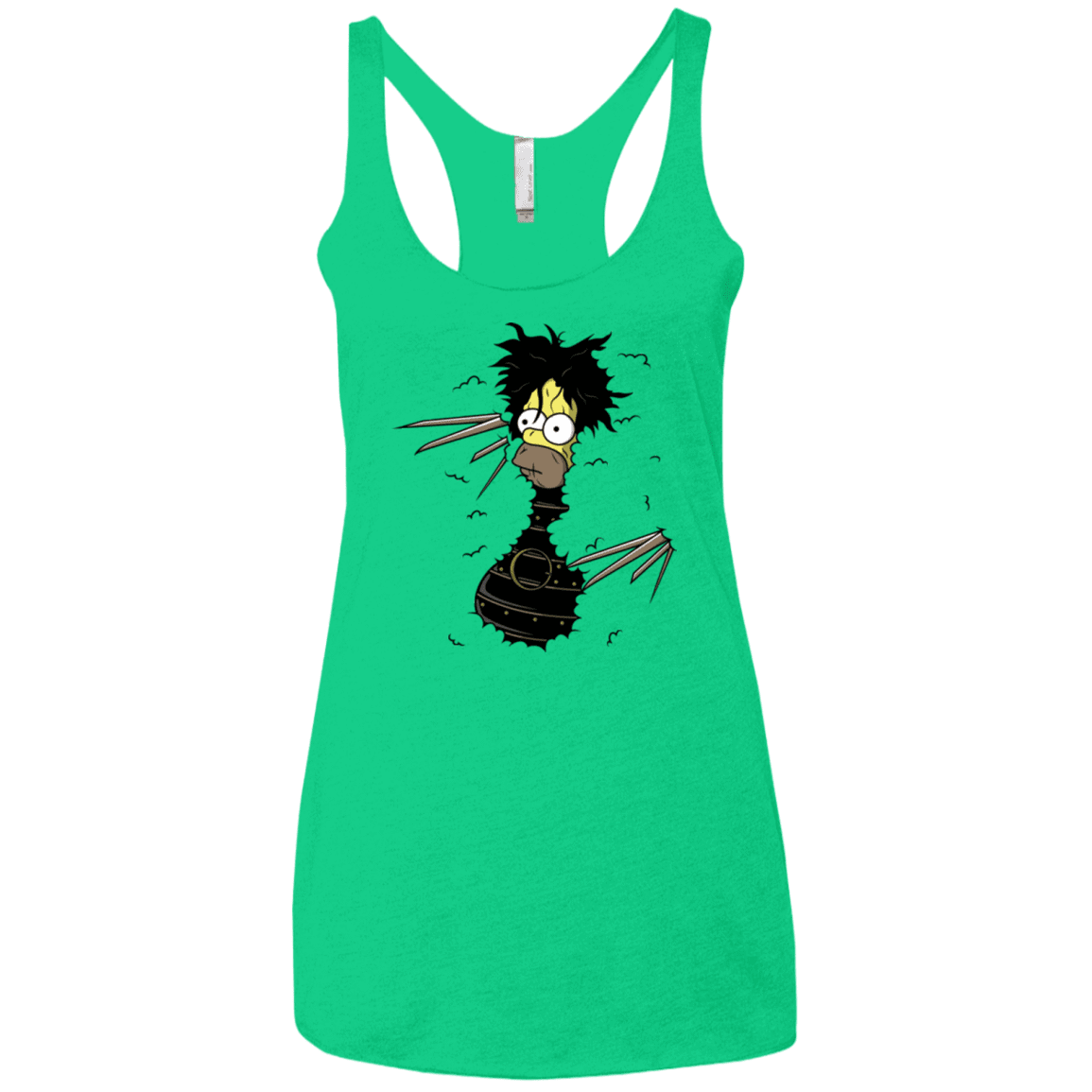 T-Shirts Envy / X-Small H. Scissorhands! Women's Triblend Racerback Tank