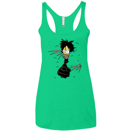 T-Shirts Envy / X-Small H. Scissorhands! Women's Triblend Racerback Tank