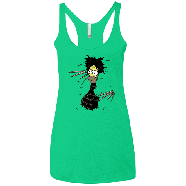 T-Shirts Envy / X-Small H. Scissorhands! Women's Triblend Racerback Tank
