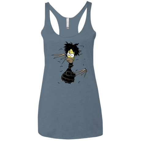 T-Shirts Indigo / X-Small H. Scissorhands! Women's Triblend Racerback Tank